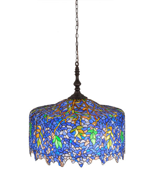 30"W Meyda Tiffany Wisteria Pendant | 21936