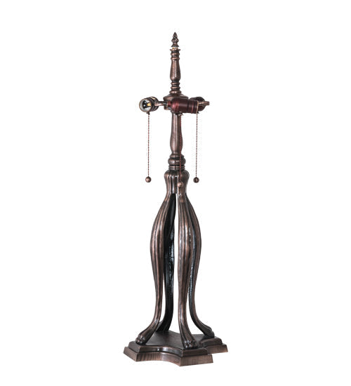 33" Meyda High Tiffany Hanginghead Dragonfly Table Lamp | 109609