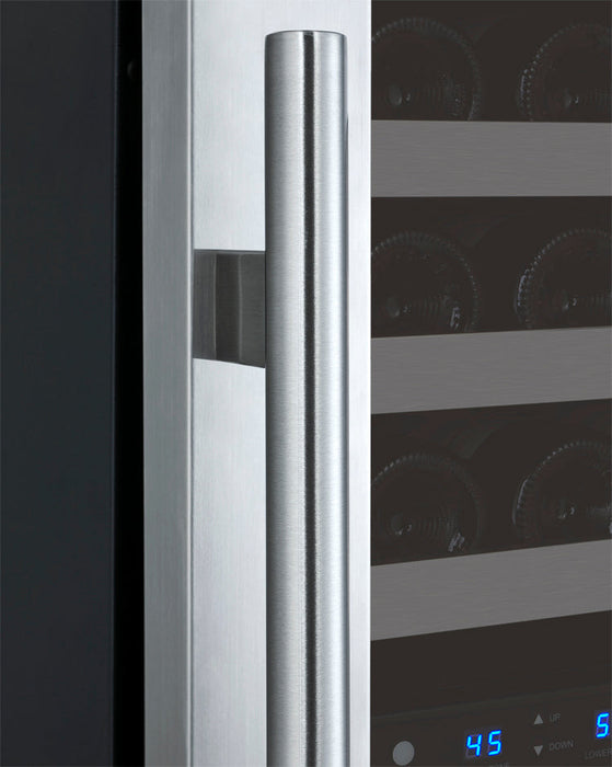 Allavino 24" Wide FlexCount II Tru-Vino 121 Bottle Dual Zone Stainless Steel Wine Refrigerator