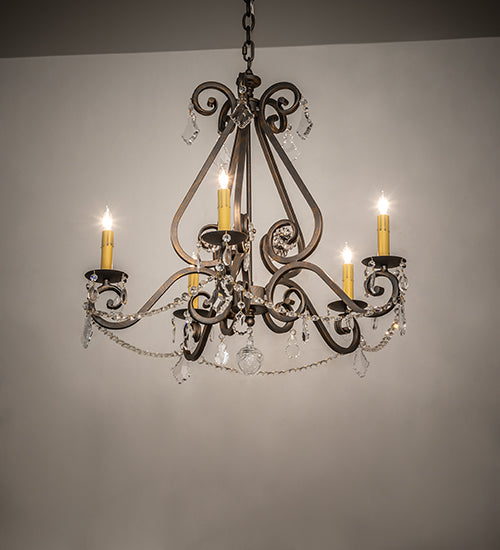 26" Wide Adrianna 5 Light Chandelier | 118041