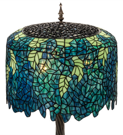 28" Meyda High Tiffany Wisteria Table Lamp | 118689