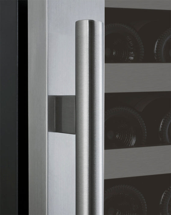 Allavino 24" Wide FlexCount II Tru-Vino 128 Bottle Single Zone Stainless Steel Wine Refrigerator