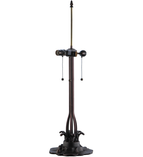 32"H Meyda Tiffany Flowering Lotus Table Lamp | 138581