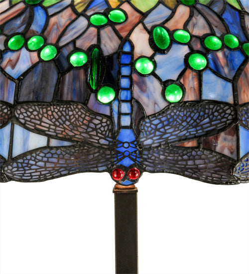 67"H Meyda Tiffany Hanginghead Dragonfly Floor Lamp | 151154