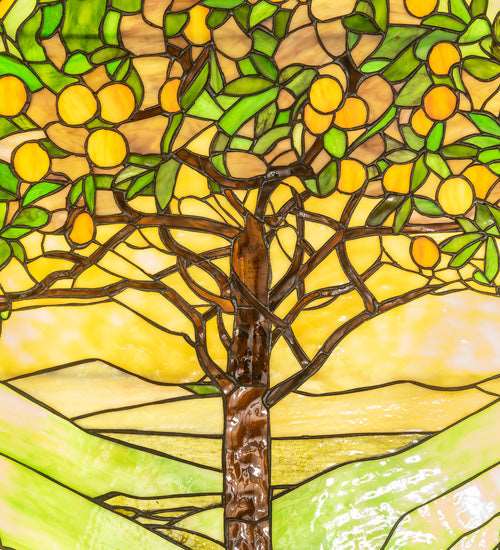 30" Meyda Wide X 48.5" High Tiffany Tree of Life Stained Glass Lighted Window | 152459