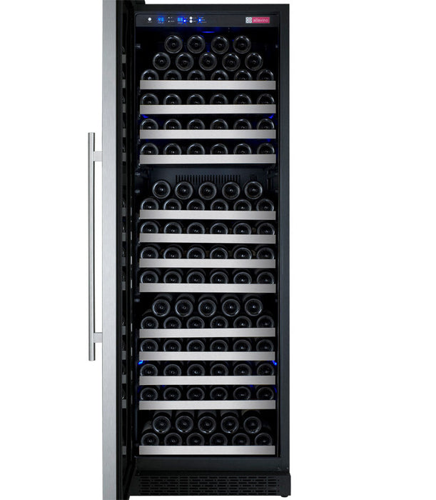 Allavino 24" Wide FlexCount II Tru-Vino 177 Bottle Single Zone Stainless Steel Wine Refrigerator