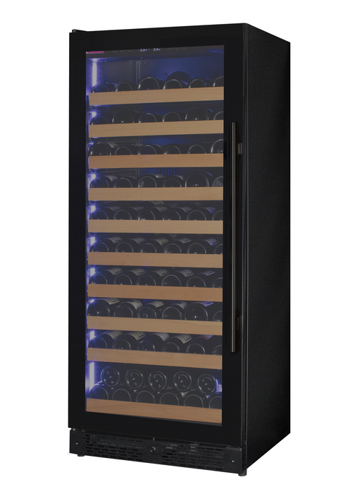 Allavino Reserva Series 119 Bottle 55" Tall Single Zone Black Glass Wine Refrigerator