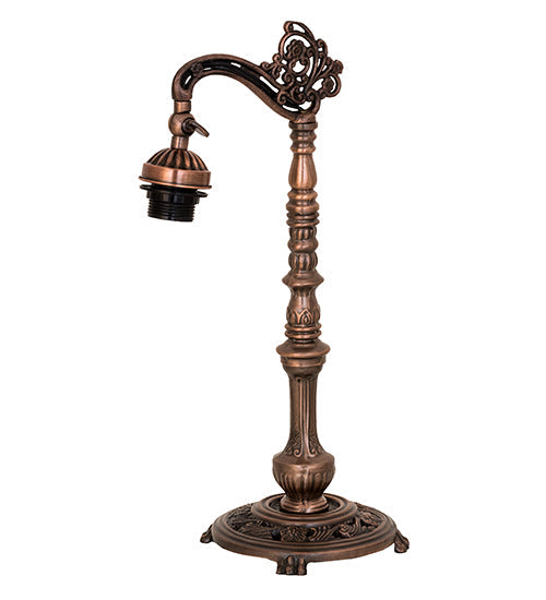 20" Meyda Tiffany High Nightfall Wisteria Bridge Arm Table Lamp | 244783