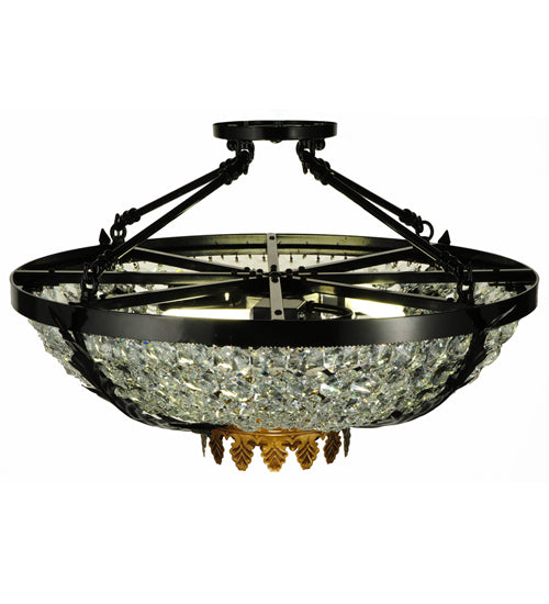 24" Wide Chrisanne Crystal Flushmount | 245004