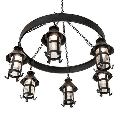 50" Wide Rutland 6 Lantern Chandelier | 259963