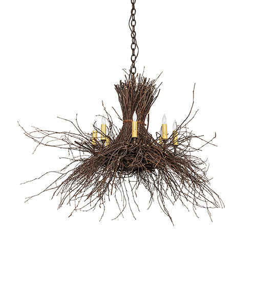 36" Wide Twigs 8 Light Chandelier | 260850