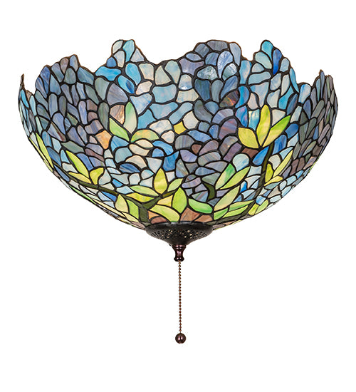 16" Meyda Tiffany Wide Wisteria Fan Light Fixture | 263354