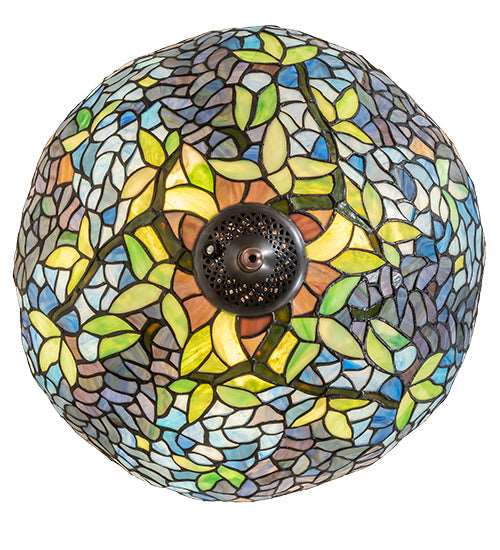 16" Meyda Tiffany Wide Wisteria Fan Light Fixture | 263354