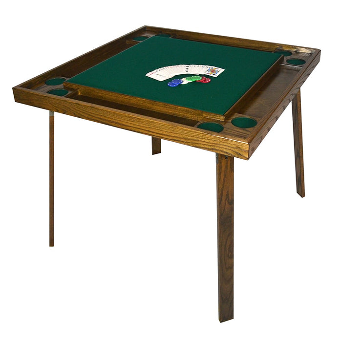 Kestell 35" Oak Game/Card Table Combo