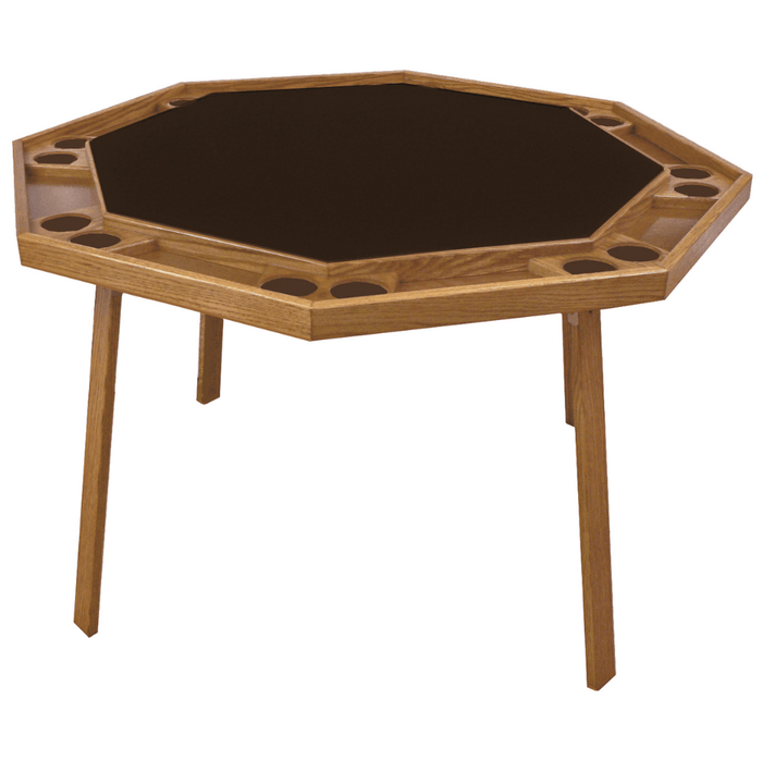 Kestell 8 Player 52" Oak Folding Poker Table