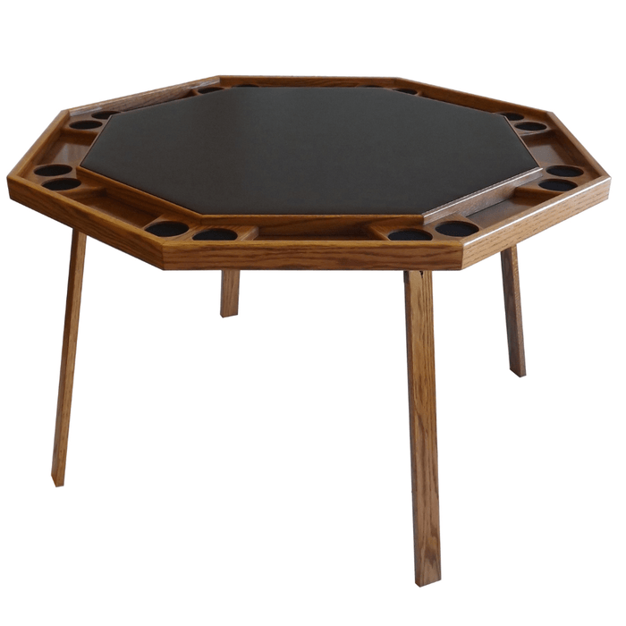 Kestell 8 Player 52" Oak Folding Poker Table