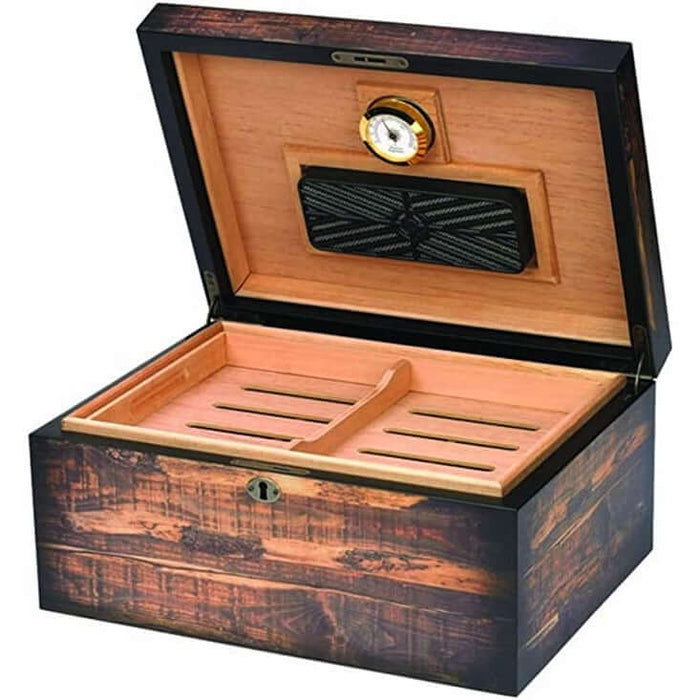 Adirondack (Sm) Desktop Cigar Humidor | Holds 50 Cigars