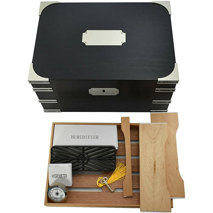 Ironside Desktop Cigar Humidor | Holds 100 Cigars