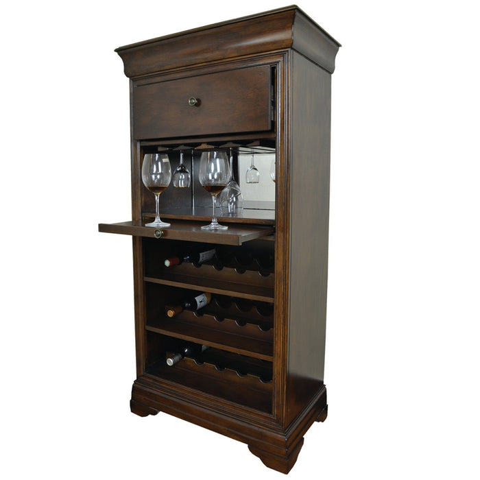 Ram Game Room Bar Cabinet With Wine Rack