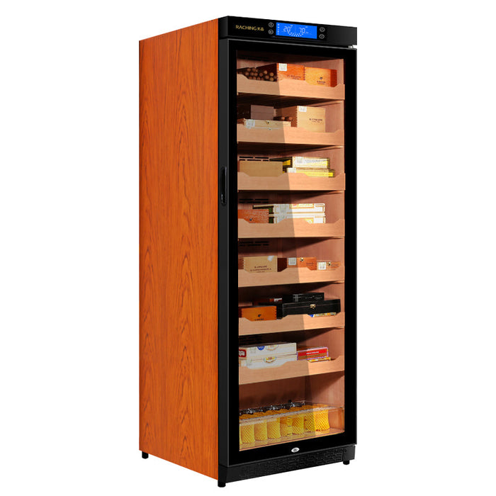 RACHING C380A Electric Cigar Humidor Cabinet Glass Door 2000 Cigar Capacity