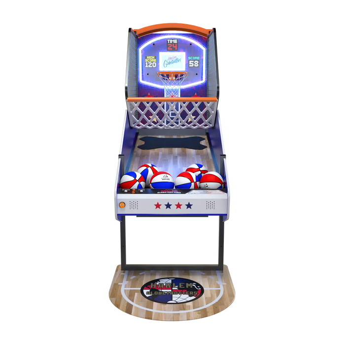 Classic Harlem Globetrotters 8 Foot Basketball Arcade Game