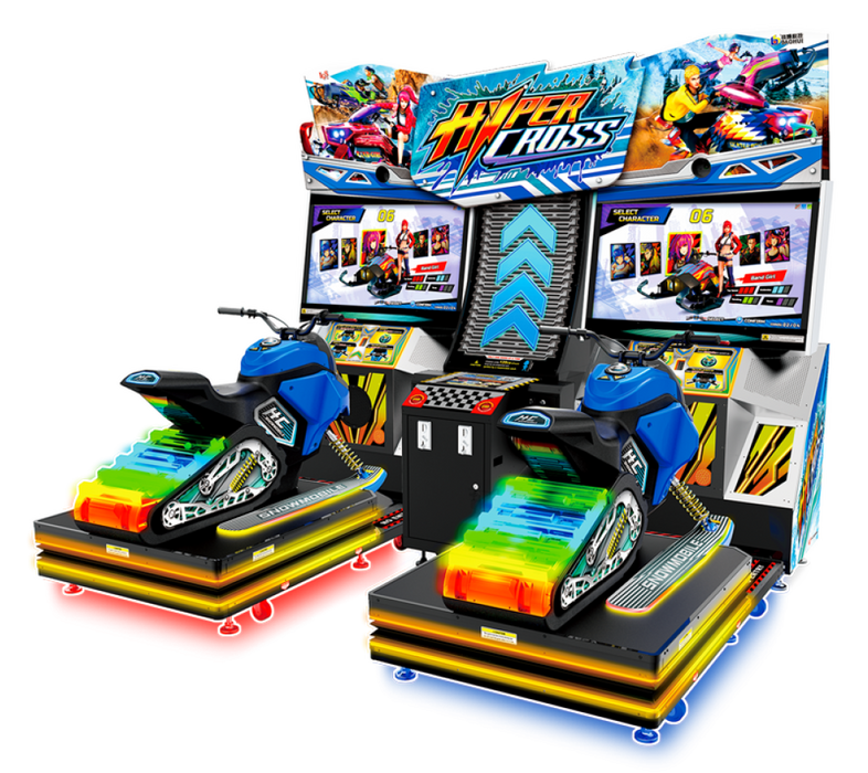 SEGA Arcade Hyper Cross Motion Twin Racing Arcade Machine