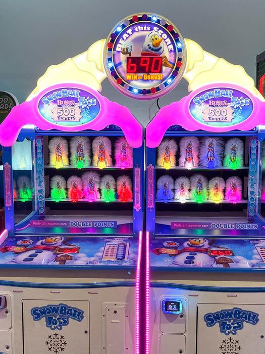 ICE Snowball Toss Redemption Arcade Game