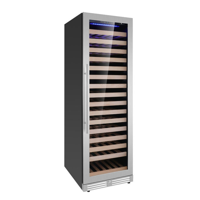 Upright Single Zone Large Wine Cooler With Low-E Glass Door - KingsBottle KBU425WX