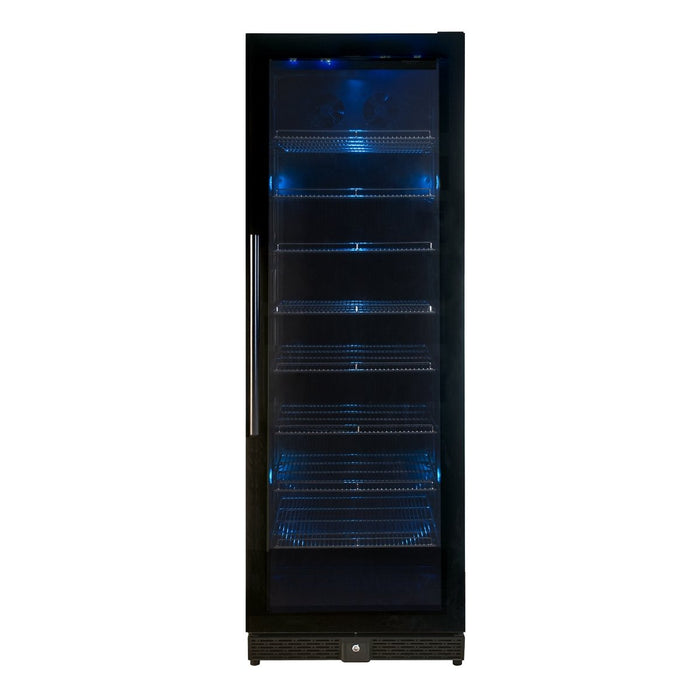 72" Large Beverage Refrigerator With Clear Glass Door - KingsBottle KBU170BX