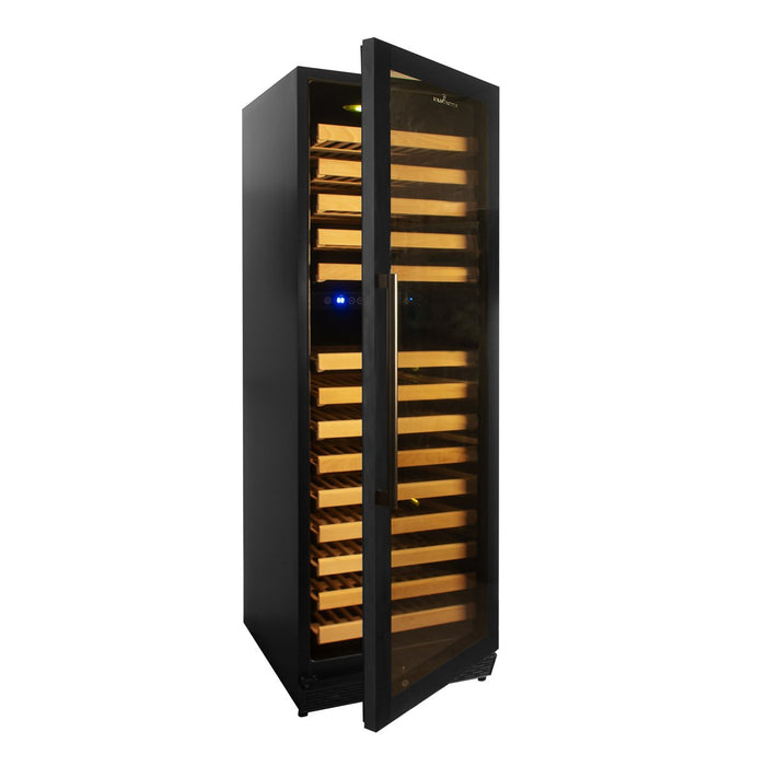 164 Bottle Large Wine Refrigerator With Glass Door - KingsBottle KBU170DX