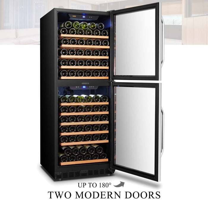 Lanbo 133 Bottle Dual Zone Wine Cooler