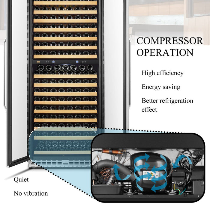 Lanbo Luxury 287 Bottle Dual Zone Wine Cooler