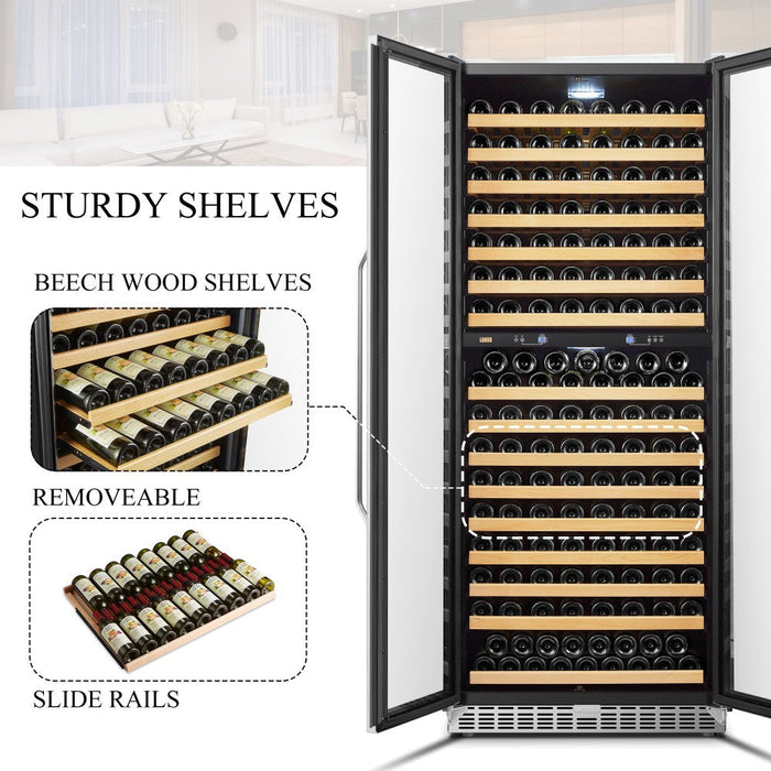 Lanbo Luxury 287 Bottle Dual Zone Wine Cooler