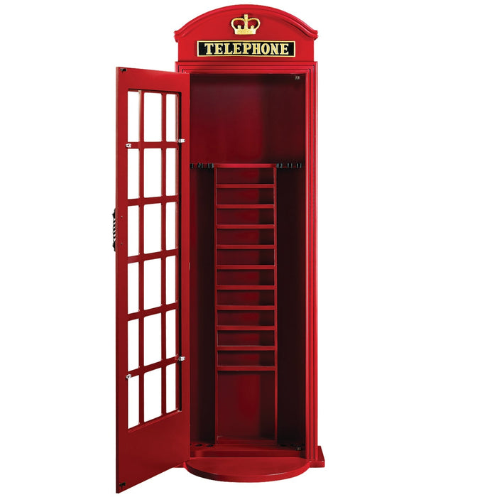 Ram Game Room Old English Telephone Booth Cue Holder