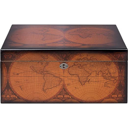 Old World Desktop Cigar Humidor | Holds 100 Cigars