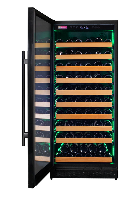 Allavino Reserva Series 119 Bottle 55" Tall Single Zone Black Glass Wine Refrigerator