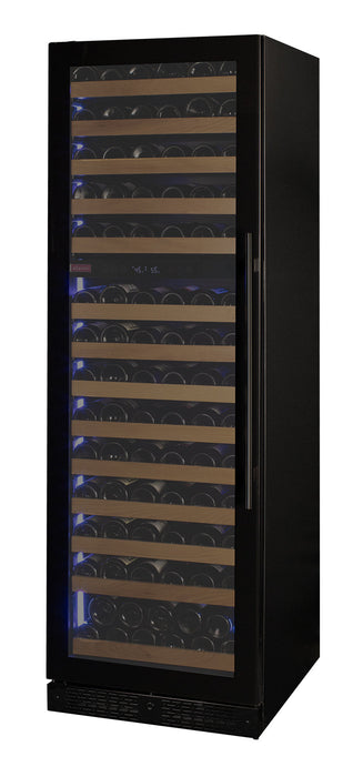 Allavino Reserva Series 154 Bottle 71" Tall Dual Zone Black Glass Door Wine Refrigerator