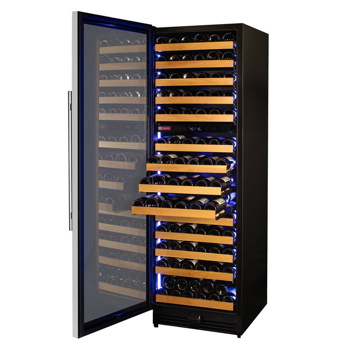 Allavino Reserva Series 154 Bottle 71" Tall Dual Zone Stainless Steel Wine Refrigerator