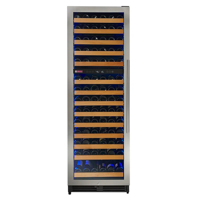 Allavino Reserva Series 154 Bottle 71" Tall Dual Zone Stainless Steel Wine Refrigerator