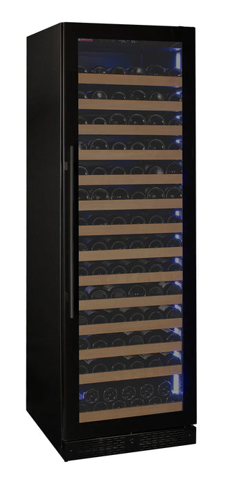 Allavino Reserva Series 163 Bottle 71" Tall Single Zone Black Glass Door Wine Refrigerator