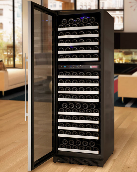 Allavino 24" Wide FlexCount II Tru-Vino 172 Bottle Dual Zone Stainless Steel Wine Refrigerator