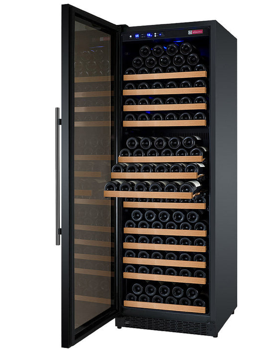 Allavino 24" Wide FlexCount II Tru-Vino 177 Bottle Single Zone Black Wine Refrigerator