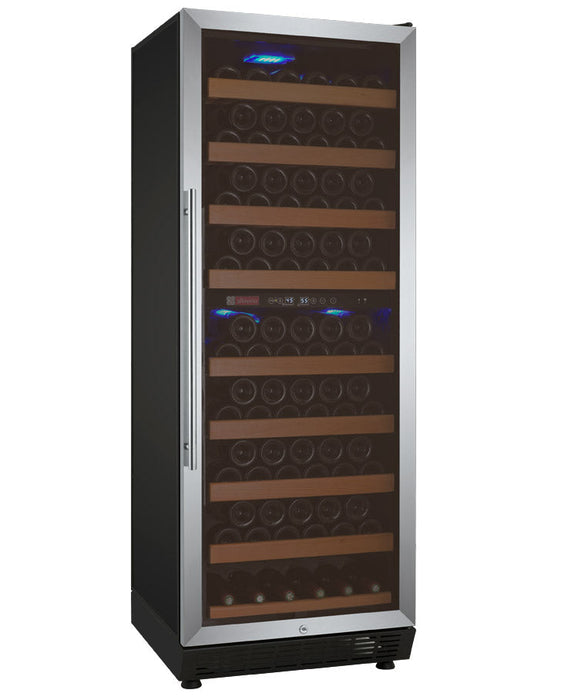 Allavino 24" Wide Vite II Tru-Vino 99 Bottle Dual Zone Stainless Steel Right Hinge Wine Refrigerator