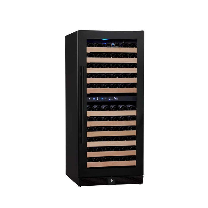 100 Bottle Upright Dual Zone Wine Fridge For Home - KingsBottle KBU100DX