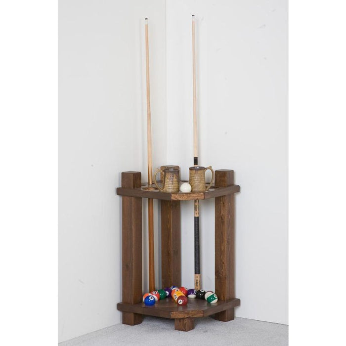 Viking Industries Barnwood Corner Cue Rack