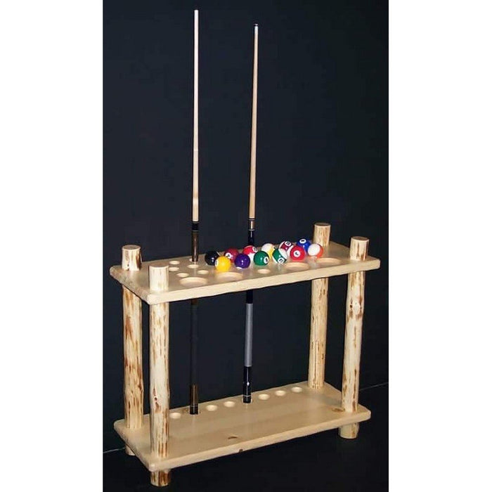 Viking Industries Rustic Floor Cue Rack In Clear Finish