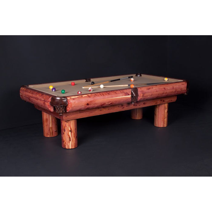 Viking Northwoods Red Cedar Log Pool Table