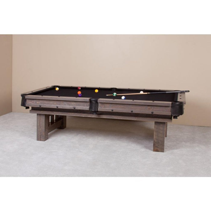 Viking Northwoods Rustic Barnwood Cheyenne Pool Table - Weathered Finish