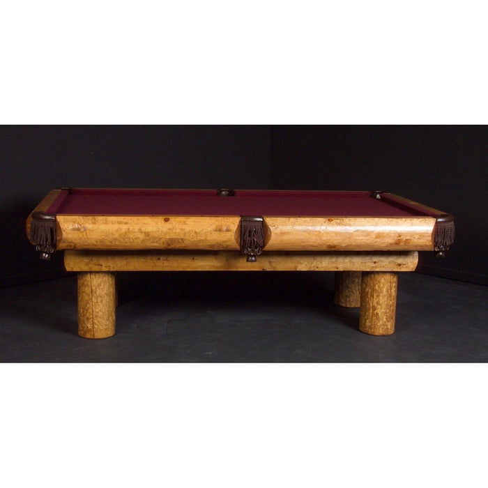 Viking Northwoods Rustic Ponderosa Pine Log Pool Table